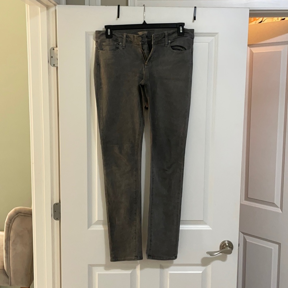 Paige Peg Skinny Jeans Size 30, gray